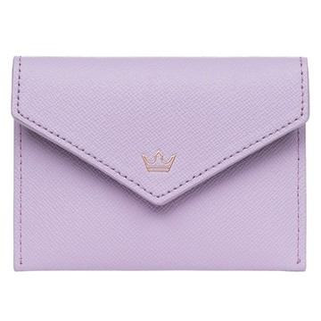 J.ESTINA DONO 系列女用翻蓋卡夾  熏衣草  10.5 x 7.7cm