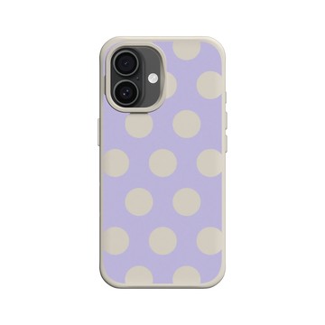 iPhone 16 SolidX 貝殼灰 - Pattern Play - 丁香圓點