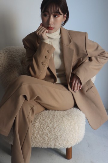 Embroidered Logo Classic Suit Trousers