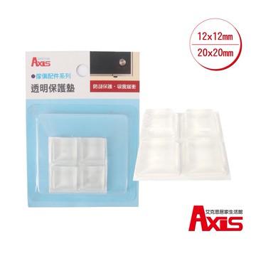 《艾克思》家俱電器防刮止滑吸震透明保護墊-凸方型