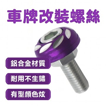 [胎王] 車牌改裝螺絲 摩托車改色螺絲