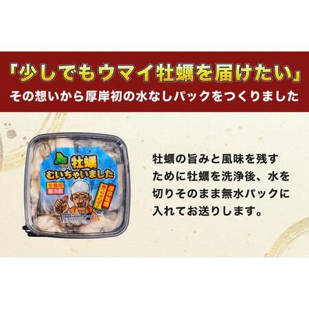 ふるさと納税 北海道厚岸産 牡蠣むいちゃいました！ 生食用 100g×1 カキ むき身 牡蠣 北海道厚岸町