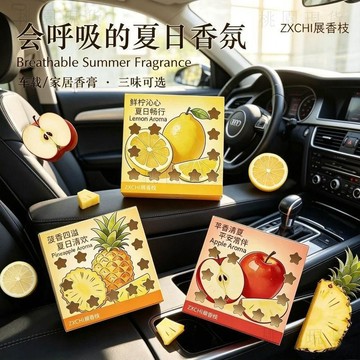 隔日達823🚚車載香薰隱藏式持久留香膏除異味清新衛生間汽車臥室固體香膏菠蘿