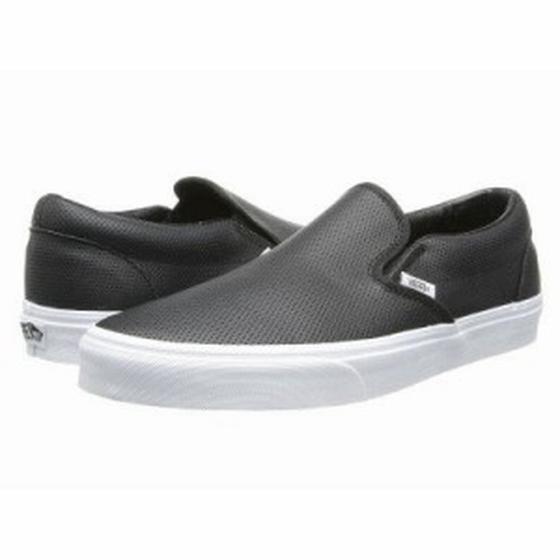取寄 バンズ メンズ スリッポン クラシック スリップ Vans Men S Classic Slip Perf Leather Black 通販 Lineポイント最大1 0 Get Lineショッピング