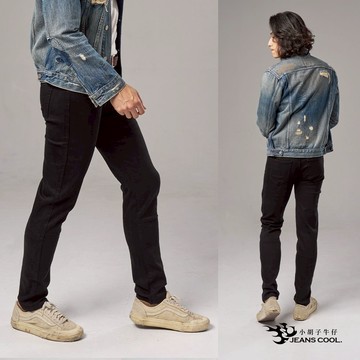 小胡子牛仔 彈性窄管牛仔褲 大尺碼 經典黑 煙管褲 單寧褲 似D2 直筒褲 牛仔長褲 男褲 牛仔褲男 現貨【型男958】