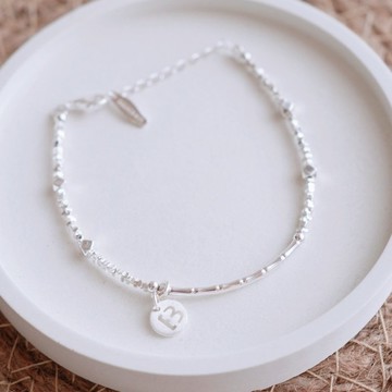 聖誕禮物 字母客製手鍊 飾品禮盒 和煦之境純銀手鍊 925純銀手鏈