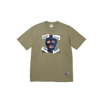 Supreme God Save Us Tee 惡搞 面罩 短袖 橄欖綠色 SS26T69-OE [台灣現貨]