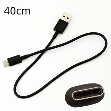 USB type C數據/充電線3A 0.4米短線鍍錫銅扁圓口TPE料 大廠好貨