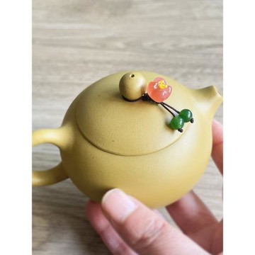 茶壺小提溜高端紫砂壺蓋吊墜裝飾品桂花掛件西施石瓢蓋碗通用配件