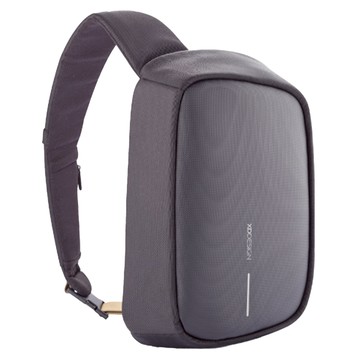 XDDESIGN 桃品國際公司貨 Bobby Sling 防盜單肩運動休閒包  防潑水表面材質  專利USB外接充電  強韌防割穿夾層設計  36 x 23 x 9cm  烏特勒支黑