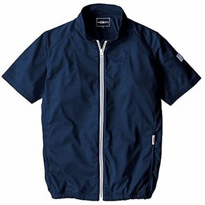 村上被服 快適ウェア 半袖ニットブルゾン V771 LL 1ネイビー