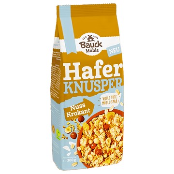 Bauck Muhle 寶客 無麩質堅果燕麥脆片 德國原裝進口 無人工添加物  300g  1包