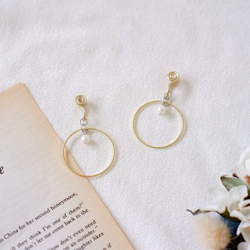 百搭經典大圈 無痛耳夾 / 30mm 金