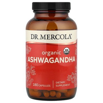 Dr. Mercola, 有機南非醉茄膠囊，180 粒（每粒 400 毫克）
