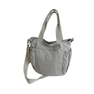 【iSPurple】純色休閒 潮流日常通勤尼龍托特包(顏色可選)