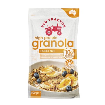 [澳洲Red Tractor] 黃金高蛋白烘烤燕麥脆 - 多口味 (0.8KG/袋)-黃金高蛋白烘烤燕麥脆 蜂蜜