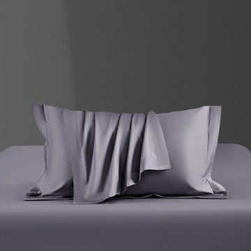 140支長絨棉貢緞枕套 全棉純棉純色輕奢枕頭套48*74 一對裝單人