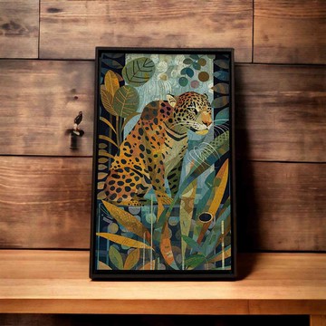 雨林裡的大貓咪-掩襲【壁虎拼圖】