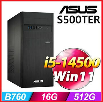 【2026.2】ASUS 華碩  H-S500TER-514500008W 電腦桌機i5-14500/16G/512G_SSD/DVD/500W/Win11