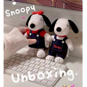 🧢WBP免運👖 VIPO&PEANUTS史努比牛仔系列吊飾盲盒 Snoopy史努比歐拉夫查理 史努比吊飾 異色史努比玩偶