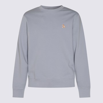 Maison Kitsuné Light Blue Cotton Sweatshirt