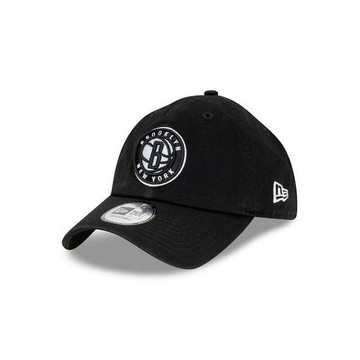 【NEW ERA】CASUAL CLASSIC 布魯克林籃網 黑 休閒帽 男女款 棒球帽-NE70545986