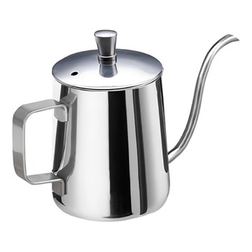 卡特屋 不鏽鋼咖啡手沖壺 銀色 350ml 有蓋  單件  1個