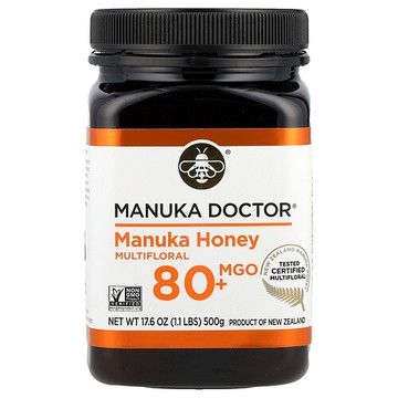Manuka Doctor, 麥盧卡蜂蜜，雜花，MGO 80+，17.6 盎司（500 克）