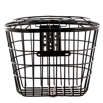 供應電動車車筐車籃自行車前后車籃子電動車車簍帶蓋自行車籃