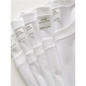 基礎款重磅T恤純棉白色半袖男女2025年夏季春秋內搭短袖打底衫ins