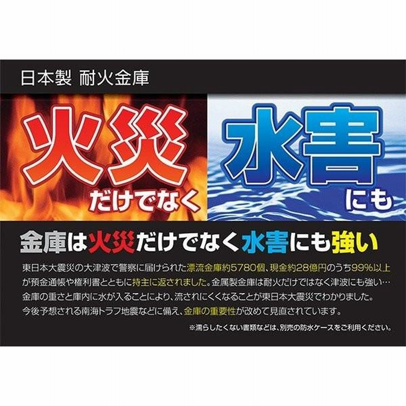 日本製 ボタン式 テンキー 耐火金庫 (トレー1段付き) CPS-E-A4