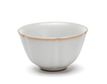 陶作坊│懷汝葵花小杯_牙白