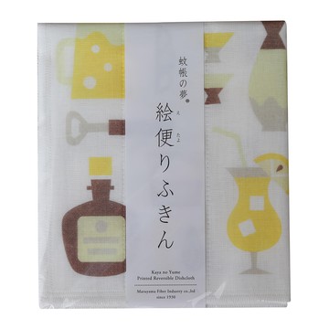 蚊帳的夢 抹布 限定款 酒  彩色繽紛 圖案設計精緻 優質的材質和多樣的用途  1條  35 × 40cm