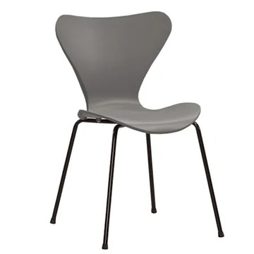 MUNA 家居 卡爾造型椅/灰/五金腳(椅子 休閒椅 餐椅)