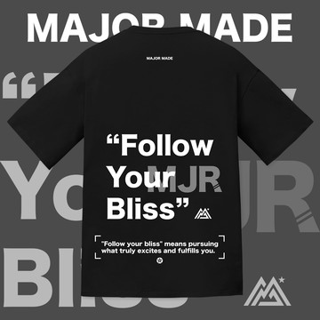 追隨疊加MJR字短T