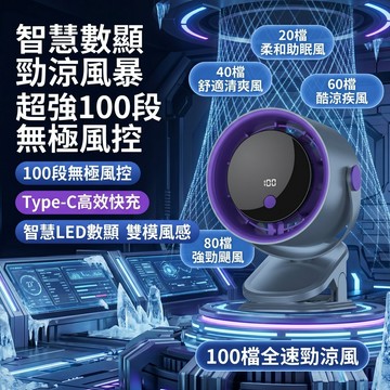 【台灣現貨💖保固兩年】日本松禾100檔可調節夾式風扇 風扇 電風扇 循環風扇 小風扇 USB風扇製冷風扇 10H超長續航