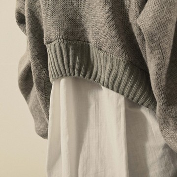 【NaSuBi Vintage】Upcycling造型下擺古著毛衣