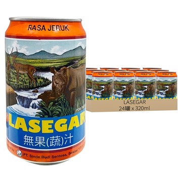LASEGAR COOLING DRINK Guava Flavor 番石榴風味清涼水  320ml  24罐