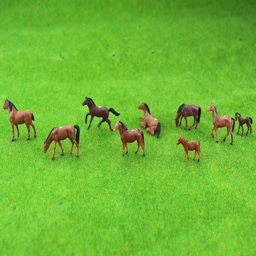 ✨動感 優選✨沙盤模型動物 牛奶彩馬 微景觀手工DIY桌面擺件
