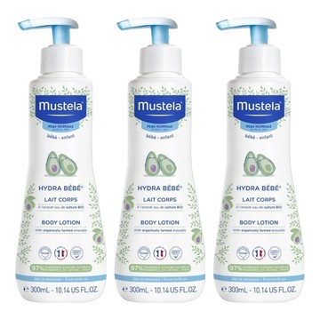 mustela 慕之恬廊 慕之幼 爽身潤膚乳  300ml  3瓶