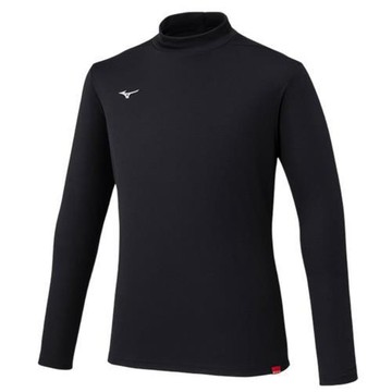 Mizuno 美津濃 高領長袖上衣 男裝 發熱衣 黑 32MAC54409