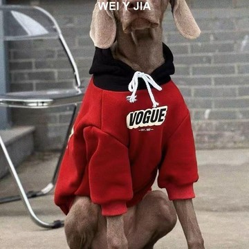 【唯家】寵物狗狗衣服 冬天衣服加絨加厚拼色連帽衛衣大型犬拉布拉 保暖衣服 狗狗衣服 寵物衣服 狗冬季衣服 狗衣服 大型犬