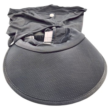 FANCY LIFE 冰絲防曬遮陽帽 加大帽簷 透氣  均碼  深灰色