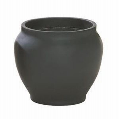 大和プラスチック ファイバーグラスシリーズ フラワーポット T-46 ブラック  花 ガーデニング[▲][TP]