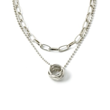 [韓國] 巴納德環鎖骨鍊 / 2色 / Barnard Ring Necklace