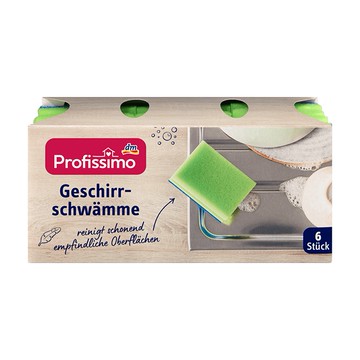 (預購) DM 連鎖藥妝店 洗碗海綿菜瓜布 6st (DM3436)