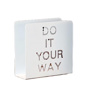 OPUS 東齊金工 一句話經典名言信件架/餐巾架/收納架 LE-sl20(W)  白色  1個