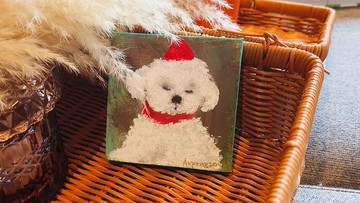 寵物畫/療癒畫/無框畫/壓克力水彩畫/寵物肖像/小尺寸掛畫