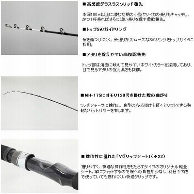 ダイワ早舟ヤリイカMH-175 ダイワ ロッド 早舟 ヤリイカ MH-195 船竿