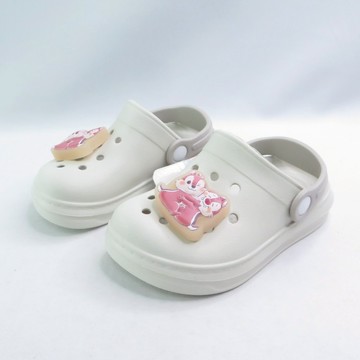 Disney 迪士尼正版 A25886BGWT 奇奇蒂蒂 兒童 電燈花園鞋 涼鞋 拖鞋 台灣製 米白 iSport愛運動